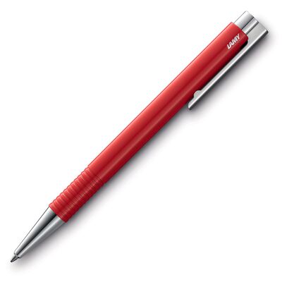 Bolígrafo Lamy rojo acero pulido