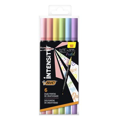 Plumones Intensity Pastel 5 Piezas Bic