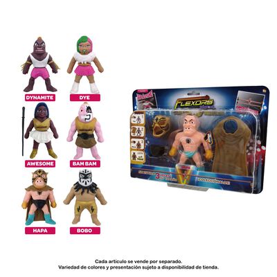 RUZ ACTION FIGURES ASST INFANTIL UNISEX BTF FLEXORS G (WORLD WRESTLING SERIES 6)