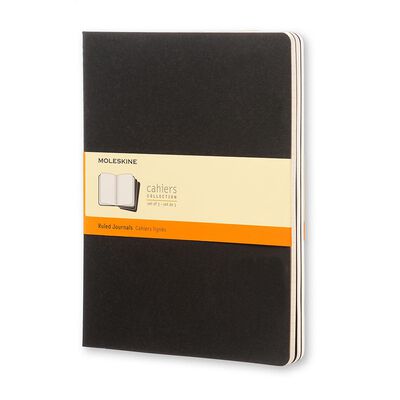 Set de 3 libretas tama&ntilde;o extragrande color negro