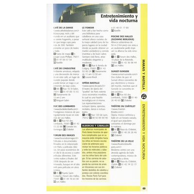 Paris, gu&iacute;a de ciudad y mapa desplegable