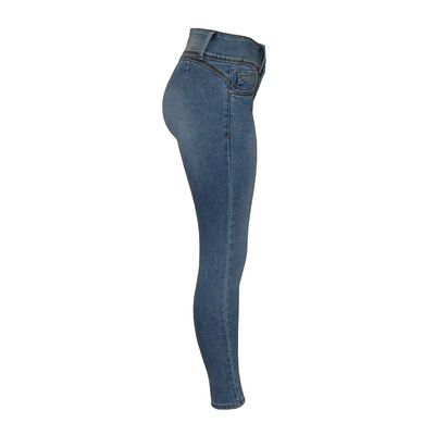 Jeans Liso Skinny De Pretina Ancha Philosophy para Mujer