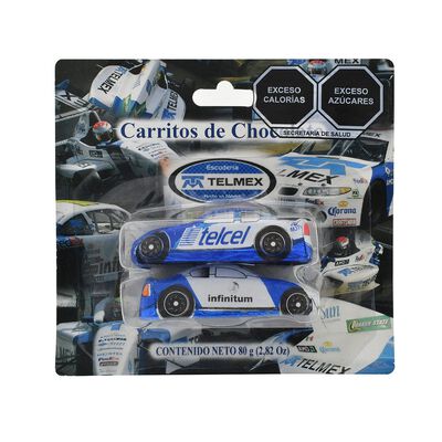 Cochecitos de Chocolate Telmex de 80 gramos Azulejos