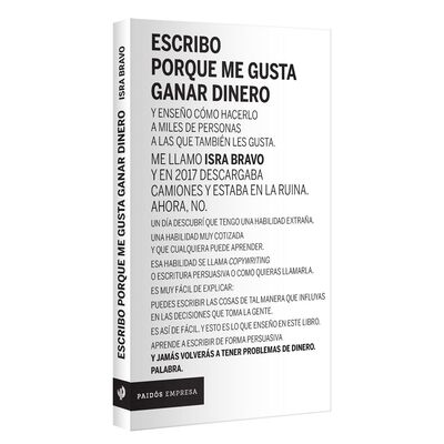 Escribo porque me gusta ganar dinero