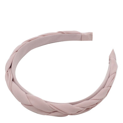 Diadema Infantil Rosa Trenzada Ponette