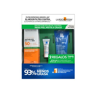La Roche Posay Rutina De Protecci&oacute;n Solar Con Textura Gel Crema Para Piel Mixta A Grasa