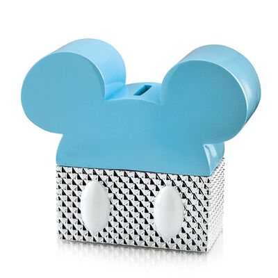 Alcanc&iacute;a Disney de Resina Esmaltada color Azul Egan