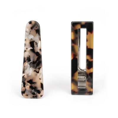 2 Pinzas Clip Marmoleadas C&P