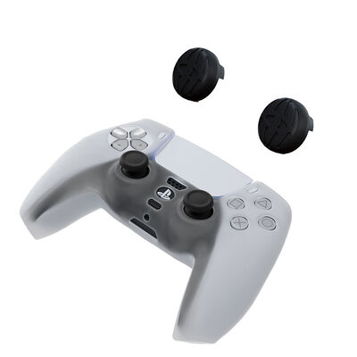 Estuche para Control ATOM GAMES para Play Station 5 con GRIPS para Botones y Funda para Control