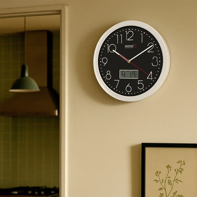 Reloj de Pared Steiner Color Negro STWA25-7163BK