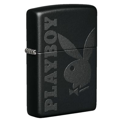 Encendedor Zippo negro mate logo Play boy