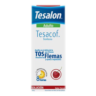 Jarabe para la tos Tesalon  Tesacof Solución 160 mg Frasco con 100 ml
