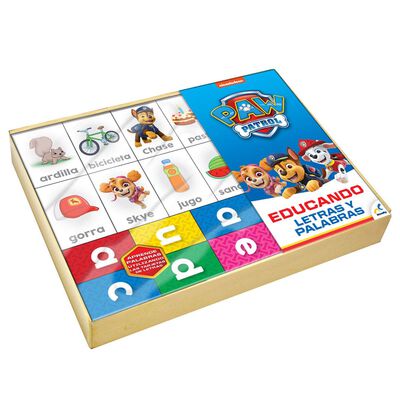 Educando: Letras Y Palabras En Caja De Madera Paw Patrol The Movie
