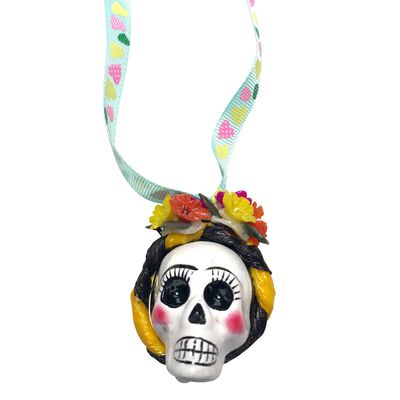 Llavero de corazón Frida - Artesanía