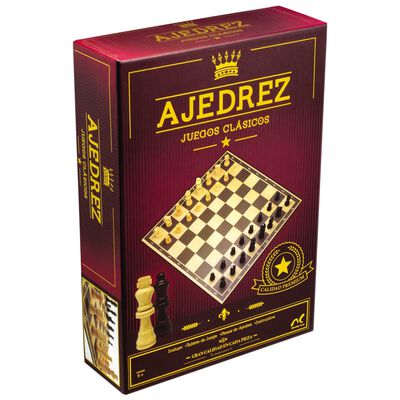 Ajedrez Clásico de Lujo con Piezas de Madera