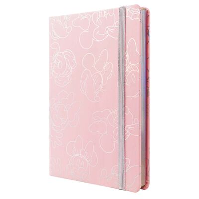 Cuaderno Tapa Dura Mooving Rayado De Minnie Mouse