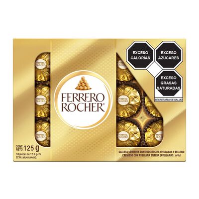 Caja de Chocolates Ferrero Rocher con 10 Piezas 125gr