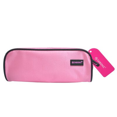 Lapicera rectangular mediana rosa con borde negro Sabonis