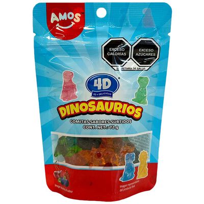 Gomitas Forma de Dinosaurios Sabores Surtidos 72 g