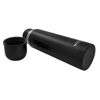 Termo Acero Inoxidable 500 ml Negro con Funda de Vinil Wallis