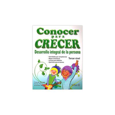 Conocer Para Crecer: Desarrollo Integral De La Persona, Tercer Nivel