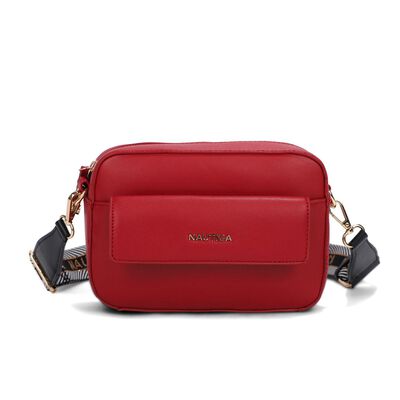 Bolsa estilo Crossbody marca Náutica color rojo modelo A10038