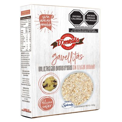 Gavellitas Galletas Avena con Pasas s/a 100 g D'meals