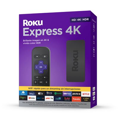 Roku Express 4K | Dispositivo de streaming HD, 4K y HDR que incluye control remoto sencillo