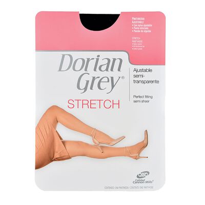 Pantimedia Dorian Grey Stretch semi transparente 224 extragrande negro dama