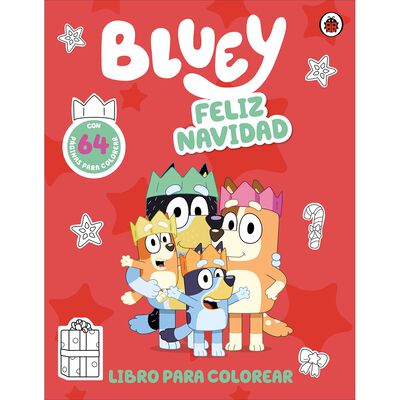 Bluey Feliz Navidad para colorear