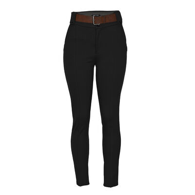 Pantal&oacute;n Recto con Cintur&oacute;n Philosophy Color Negro Talla Extra Grande para Mujer
